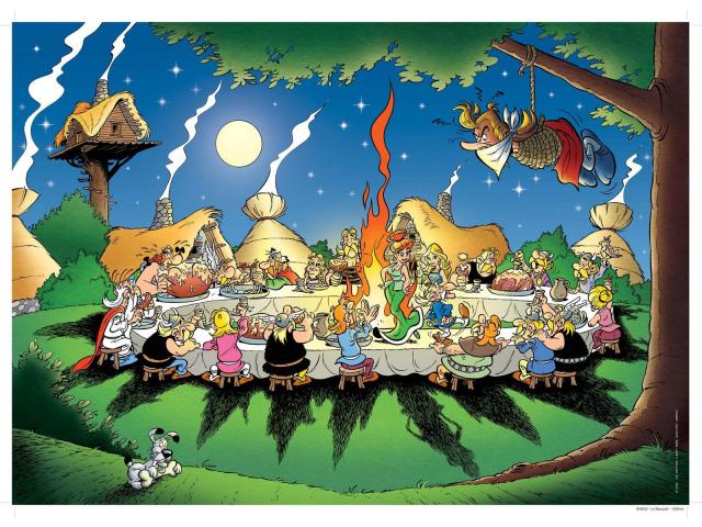 Nathan puzzles 87737 puzzle 1500 pieces le banquet asterix